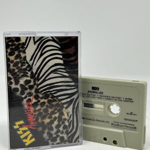 Kiss Animalize vintage cassette tape with new case