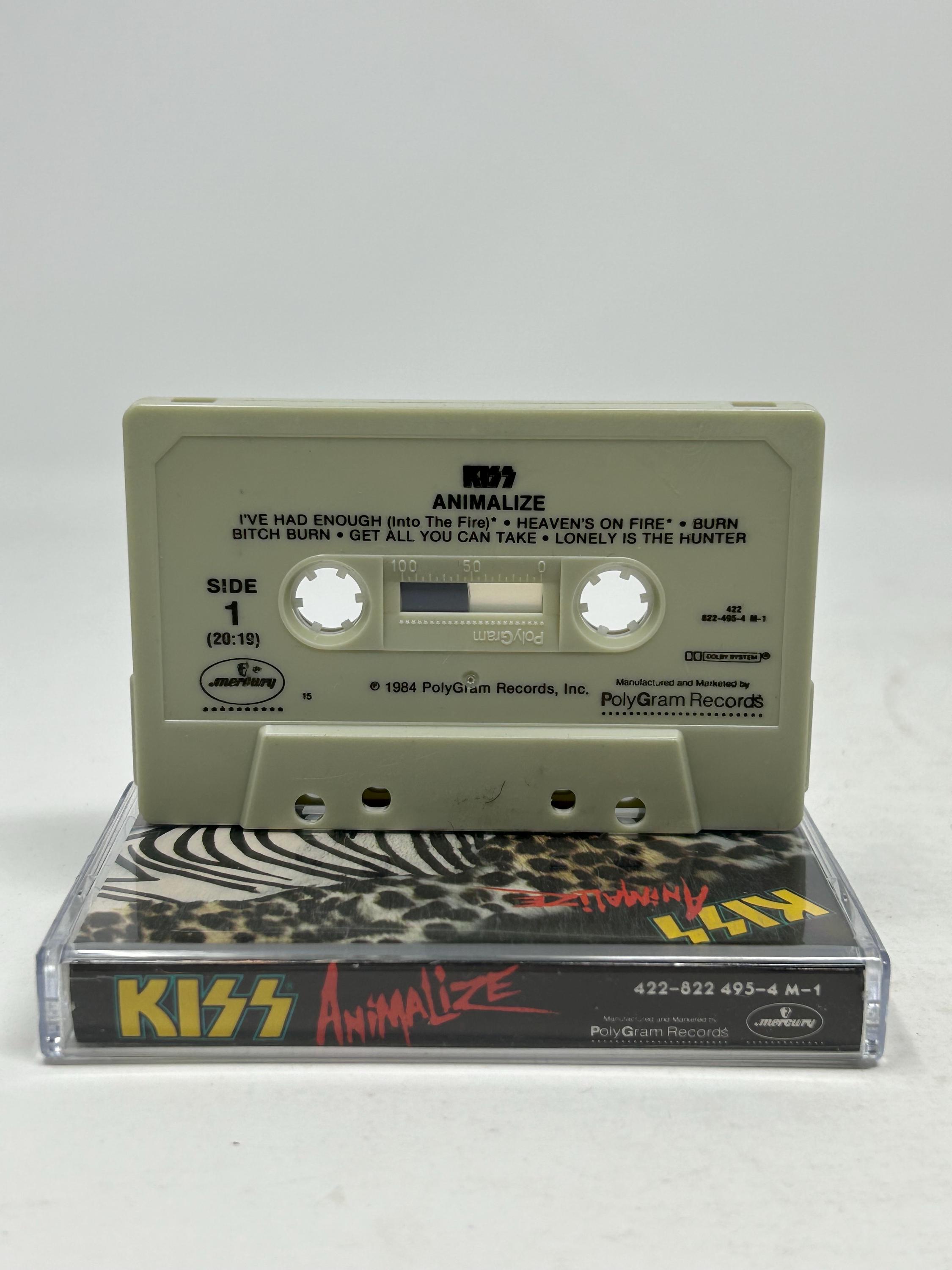 Kiss Animalize ヴィンテージカセットテープ（新品ケース付き） - Etsy 