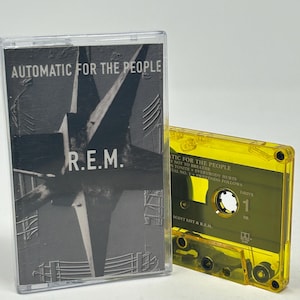 R.E.M. Automatic for the People vintage cassette tape with new case REM rock band