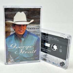 George Strait Lead On vintage kassettband med nytt fodral