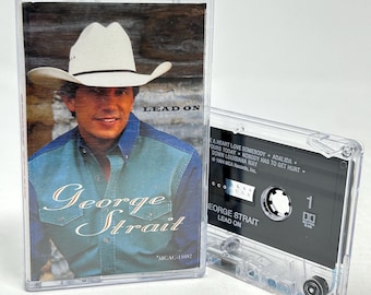 George Strait Lead On vintage cassette tape with new case