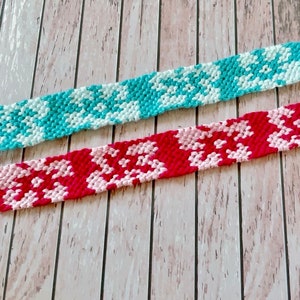 Friendship bracelets handmade woven, floral pattern, Hawaii vsco surfer