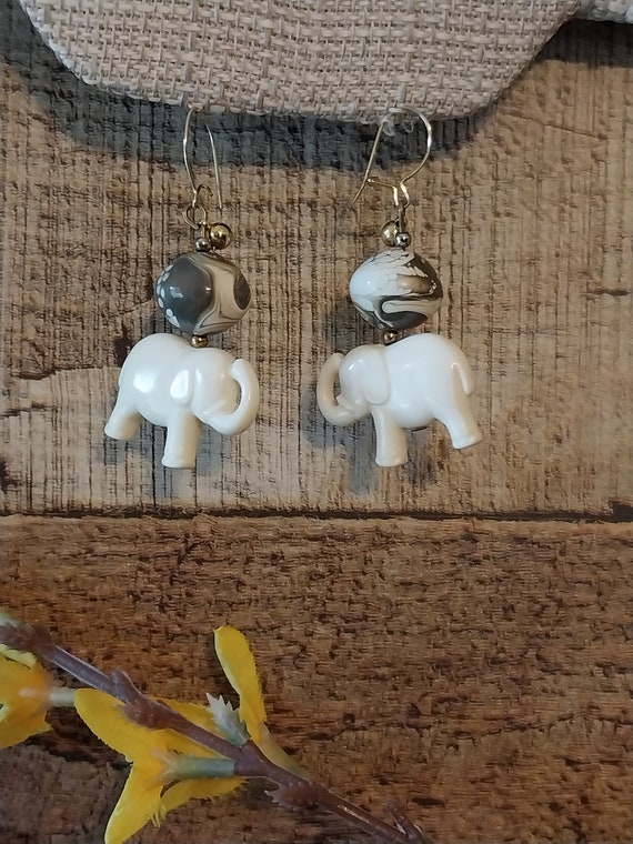 Elephant Bead Earrings