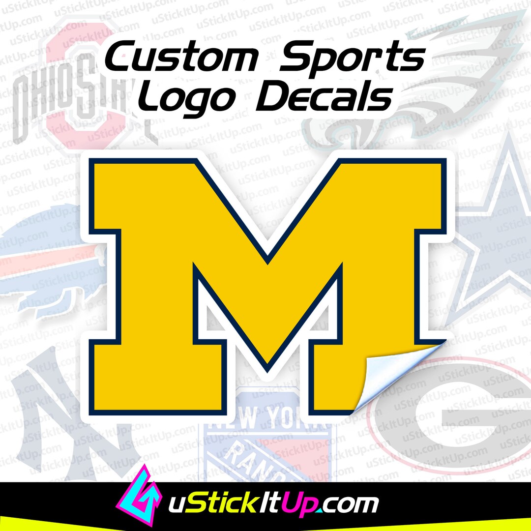 Custom Sports Logo Decals of Your Favorite Team Glossy Etsy