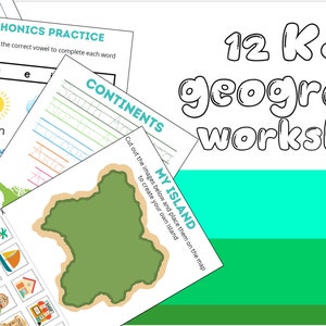 12 KS1 Geography worksheets