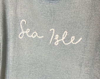 Hand Embroidered Sea Isle Women’s Summer Sweater