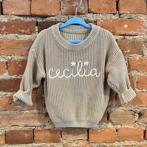 Custom Hand Embroidered Name Sweater (add Personalization)