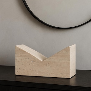 Travertine Beige Bookstand, Holy Bible Stand From Travertine, Luxury Quran Holder image 8