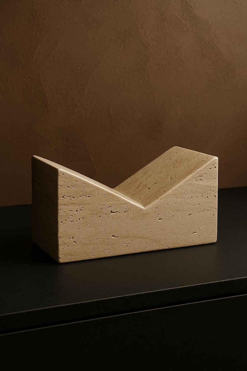 Travertine Beige Bookstand, Holy Bible Stand From Travertine, Luxury Quran Holder image 9