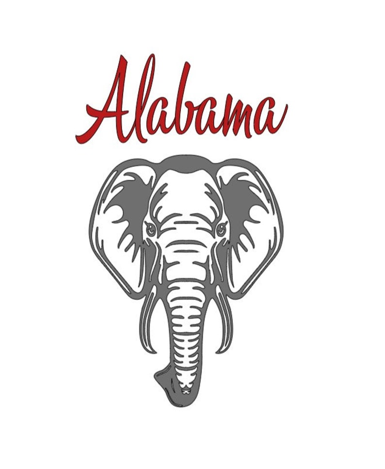 Roll Tide Alabama Roll Tide or Roll on Elephant Football SVG PNG JPG