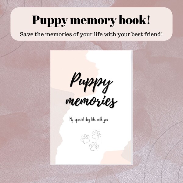 Dog Memory Book Etsy