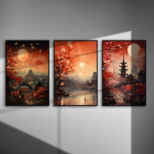 Ilustração do ano novo chinês - estilo aquarela vintage, download digital, decoração asiática, arte tradicional, ano novo lunar, pôster para impressão