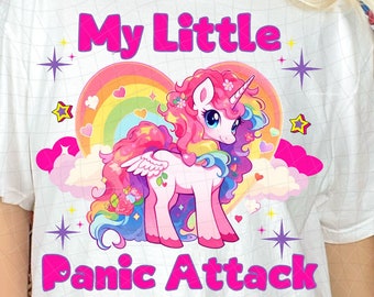 Funny Anxiety PNG, My little Panic Attack Digital Download, Neon PNG, mental Health PNG, Anxious png, sarcastic png download