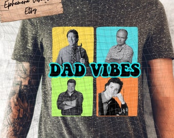 90's DAD Vibes Sublimación Descarga digital PNG Retro, divertido, hombres Nueva versión