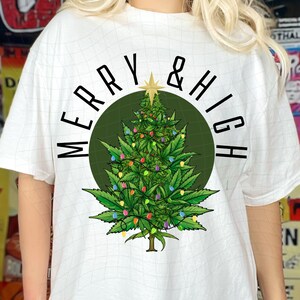 Jul PNG, Marijuana PNG, Sublimeringsdesign, Julgran PNG, Jultröja, Digital Design, Digital Nedladdning, God Jul PNG