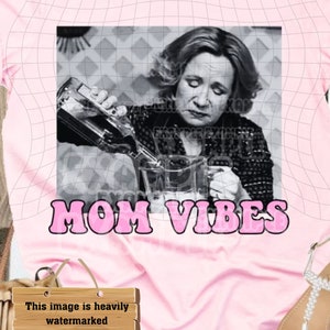 Mom Vibes Kitty Retro Pink PNG, Mom Life PNG, trending download mama funny That 70s show Png, 3 files