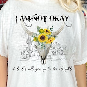 I am not okay PNG, Jelly Roll PNG, Jelly Roll Lyrics, Jelly Roll Sublimation design, Jelly Roll Tshirt png, Concert shirt png, Country png