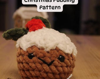 Crochet Christmas Pudding Pattern | PDF Download | Beginner-Friendly | Amigurumi Plush Toy