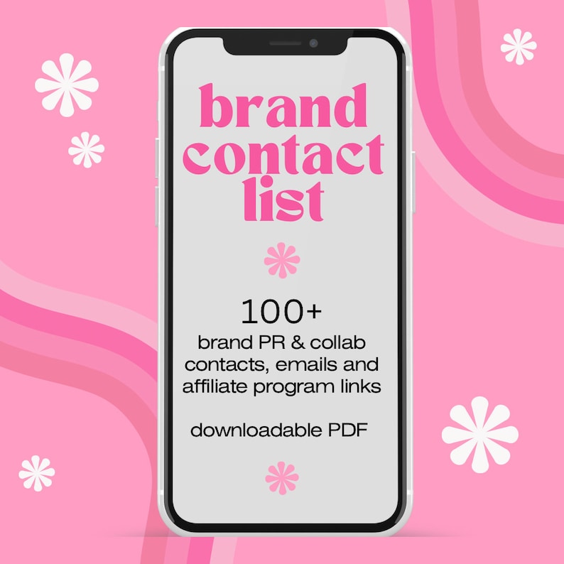 100+ Brand PR, Collab, Affiliate Contacts & Emails List, Downloadable ...