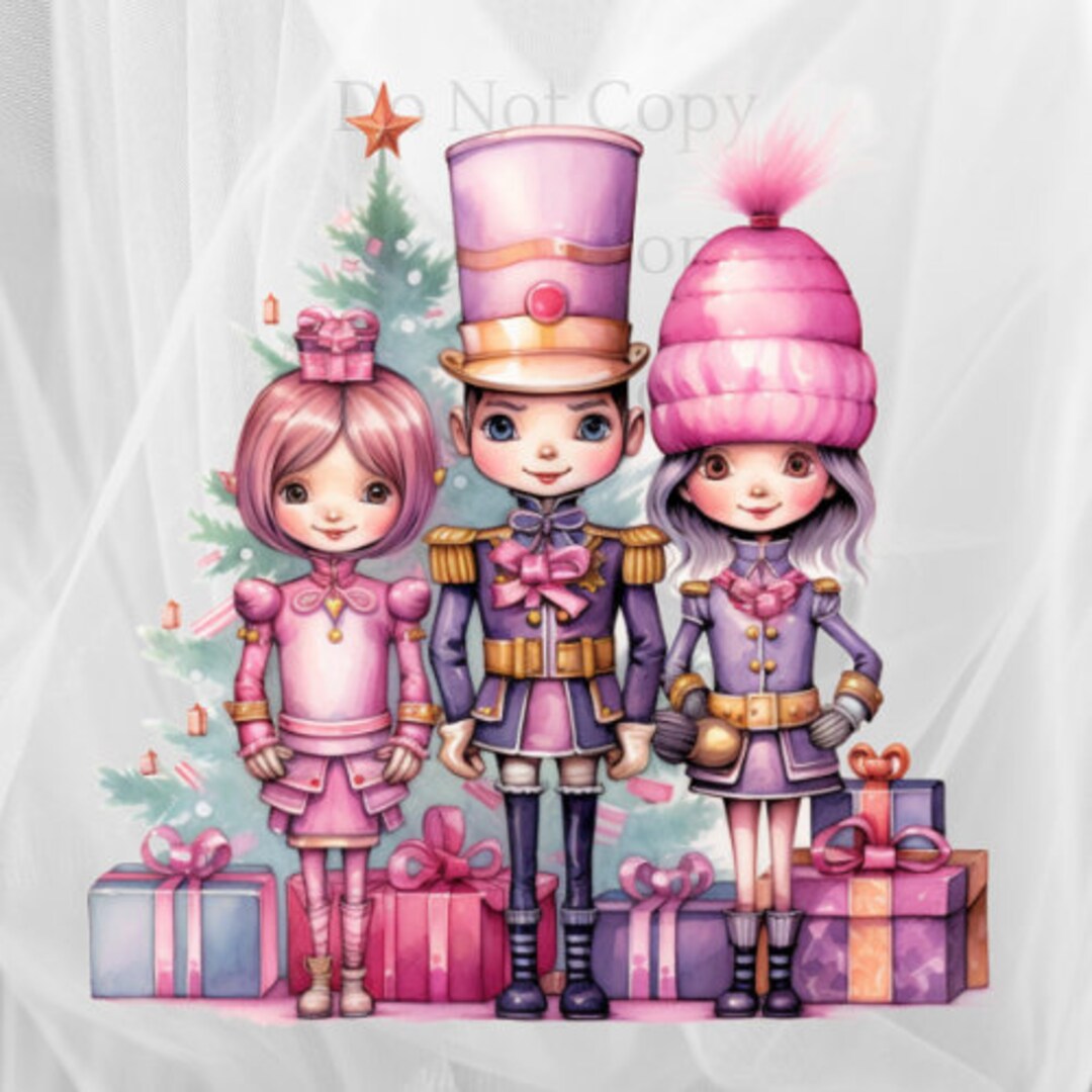 3 Pastel Nutcracker Clipart, High Quality PNG, Digital Download ...