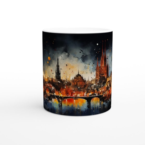 Moderne Tasse "Barcelona"