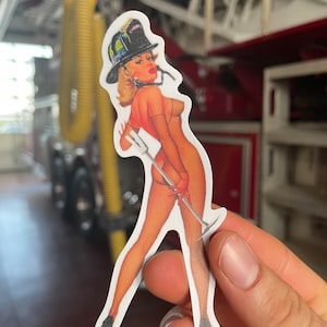 Brandweersticker Halligan Pinup