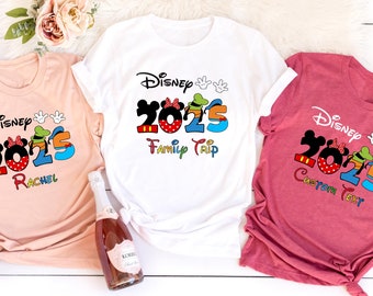 Camisetas personalizadas de vacaciones familiares de Disney 2025, camisetas a juego de Disneyland