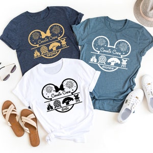 Custom Disney Trip 2024 Shirt, Disneyland Family Shirt, Disney Squad Tshirt, Minnie and Mickey Disney 2024 Shirt, Disneyworld Vacation Shirt