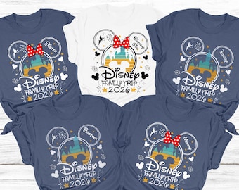 Disneyworld Family Trip 2026 Shirts, Disney Family Vacation Shirts, Personalized Family Matching Shirt, Custom Disney Minnie & Mickey Shirts