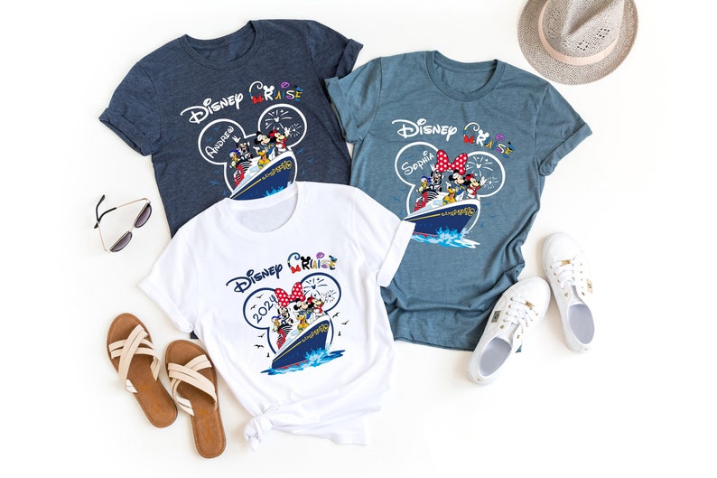 Custom Disney Cruise Shirt, 2024 Disney Cruise Family Shirts, Kids Disney Cruise Tshirt, Minnie & Mickey Matching Family Disney Cruise Shirt image 1