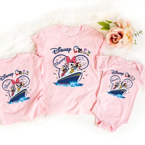 Custom Disney Cruise Shirt, 2024 Disney Cruise Family Shirts, Kids Disney Cruise Tshirt, Minnie & Mickey Matching Family Disney Cruise Shirt image 3