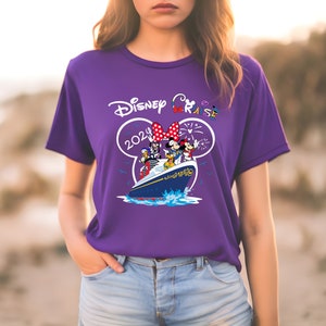 Custom Disney Cruise Shirt, 2024 Disney Cruise Family Shirts, Kids Disney Cruise Tshirt, Minnie & Mickey Matching Family Disney Cruise Shirt image 4