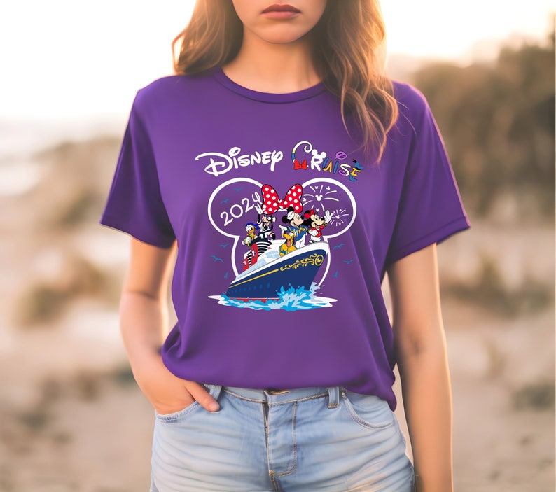 Custom Disney Cruise Shirt, 2024 Disney Cruise Family Shirts, Kids Disney Cruise Tshirt, Minnie & Mickey Matching Family Disney Cruise Shirt image 4