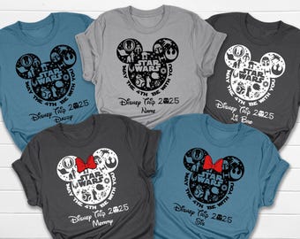 Personalisiertes Star Wars Disney Trip Shirt, May The 4th Be With You