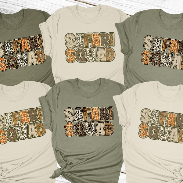 Safari Squad Shirt, Safari Gift, Safari Guide Shirt, Safari Trip Shirt, Family Vacation Shirts, Safari Birthday, African Safari, Zoo Shirt