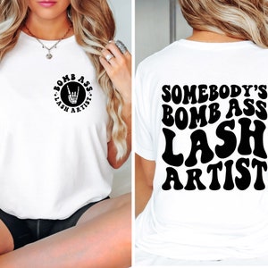Lash Artist Shirt Gift For Lash Technician Esthetician Gift Lash Artist Gift Tee Lash Tech Matching Shirts Mascara Shirt Eyelashes Tech Tee