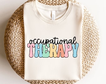 Occupational Therapy Shirt, Retro OT Therapist Tee