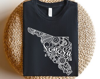 Sonora Mexico Shirt: Mandala Art, Mexican Pride Tee