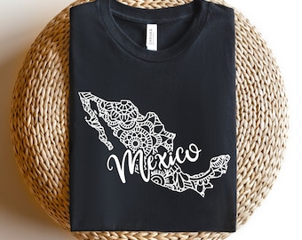 Mexico Mandala Shirt: Floral Mexican Heritage Tee