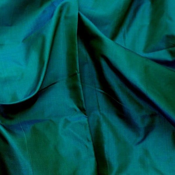 Sea Blue Light Taffeta Silk Fabric