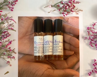 Roll on Perfume/ 3 Aceite de Perfume Natural/ Aceite de Perfume/ Hecho a mano/ Aceite de Fragancia/ Roll on/ Aceite Perfumado/ Aceites / Aceites de Perfume / Aceites Personalizados