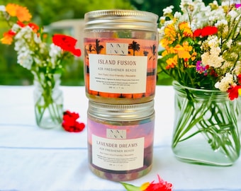 Lavender Dreams & Island Fusion Air Freshener Beads 3.5 oz Each