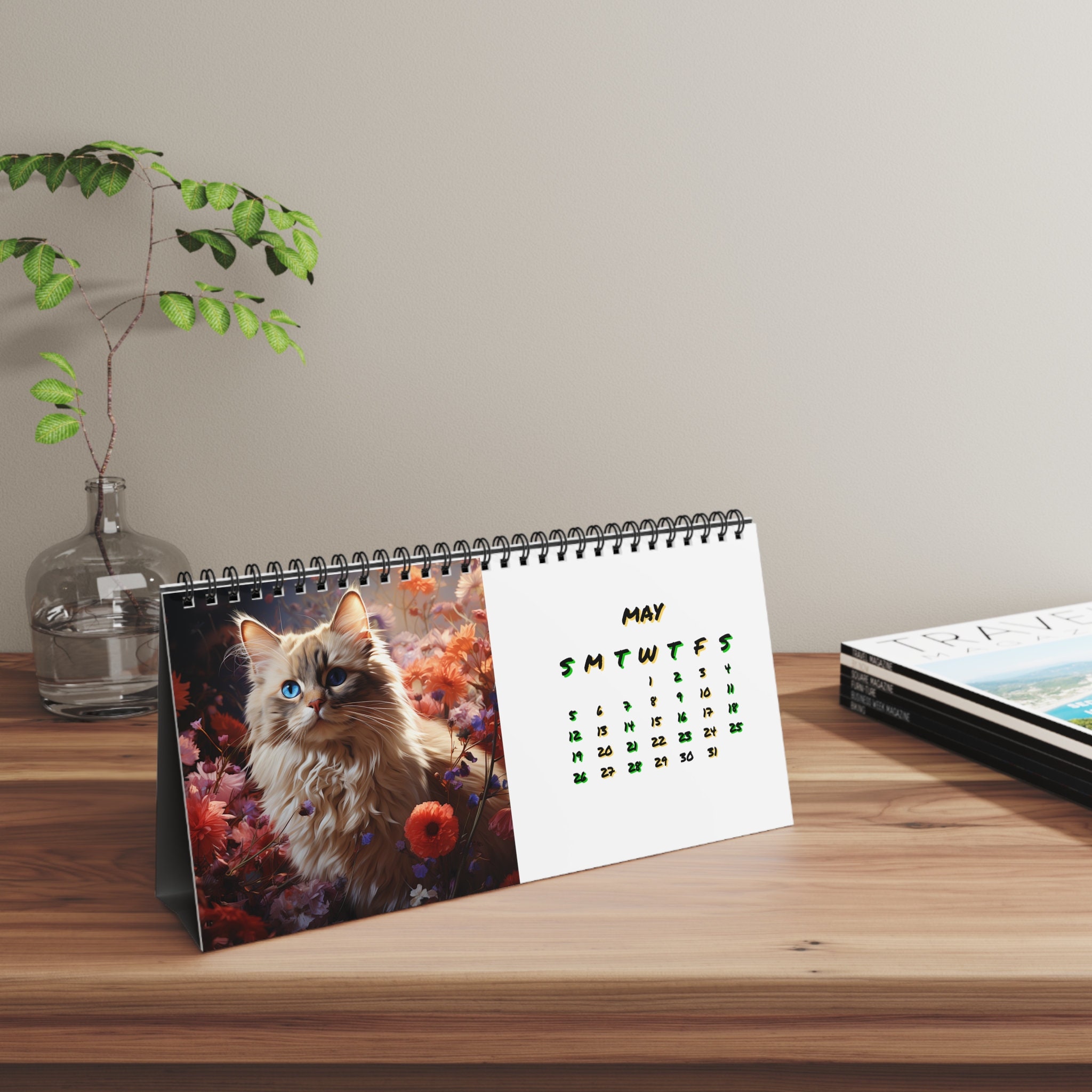 Ragdoll Cats 2024 Desktop Calendar sold by Crash Queer SKU 3973592