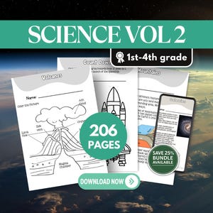 Science Worksheets | STEM Printable Workbook | Homeschool & Classroom | No-Prep Learning PDF for Kids