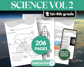 Science Worksheets | STEM Printable Workbook | Homeschool & Classroom | No-Prep Learning PDF for Kids