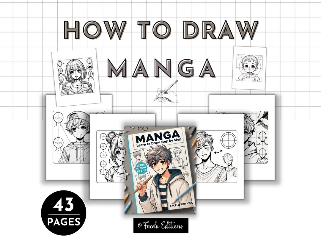 How to Draw Manga for Beginners – Printable Step-by-step Drawing ...