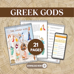 Ancient Greece and Greek Mythology Unit | Printable Games & Worksheets PDF