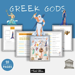 Ancient Greece and Greek Mythology Unit | Printable Games & Worksheets PDF