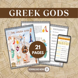 Ancient Greece and Greek Mythology Unit | Printable Games & Worksheets PDF