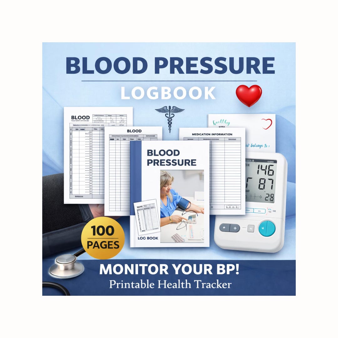 Bp Tracking Cards.pdf Blood Pressure Tracker | Printable BP Log & Heart Rate Monitor | Health ...
